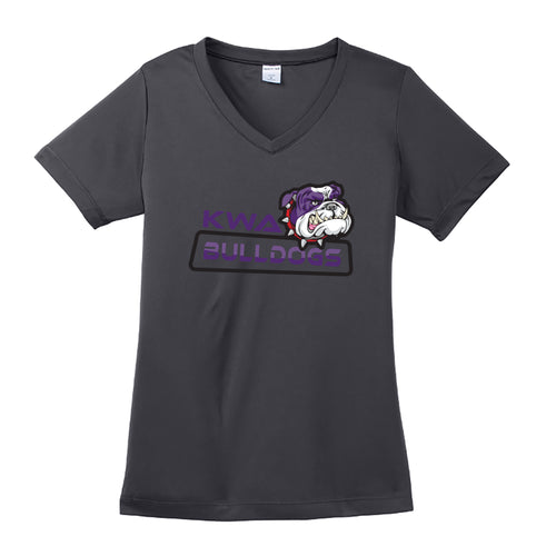 KWA Ladies Performance Bulldogs V-Neck T-Shirt (3 Colors)