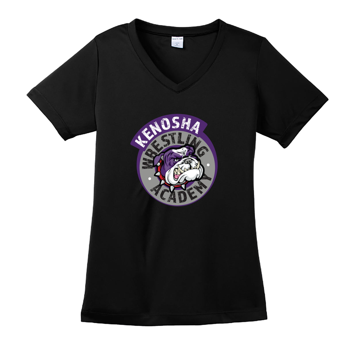 KWA Ladies Performance Medallion V-Neck T-Shirt (3 Colors)