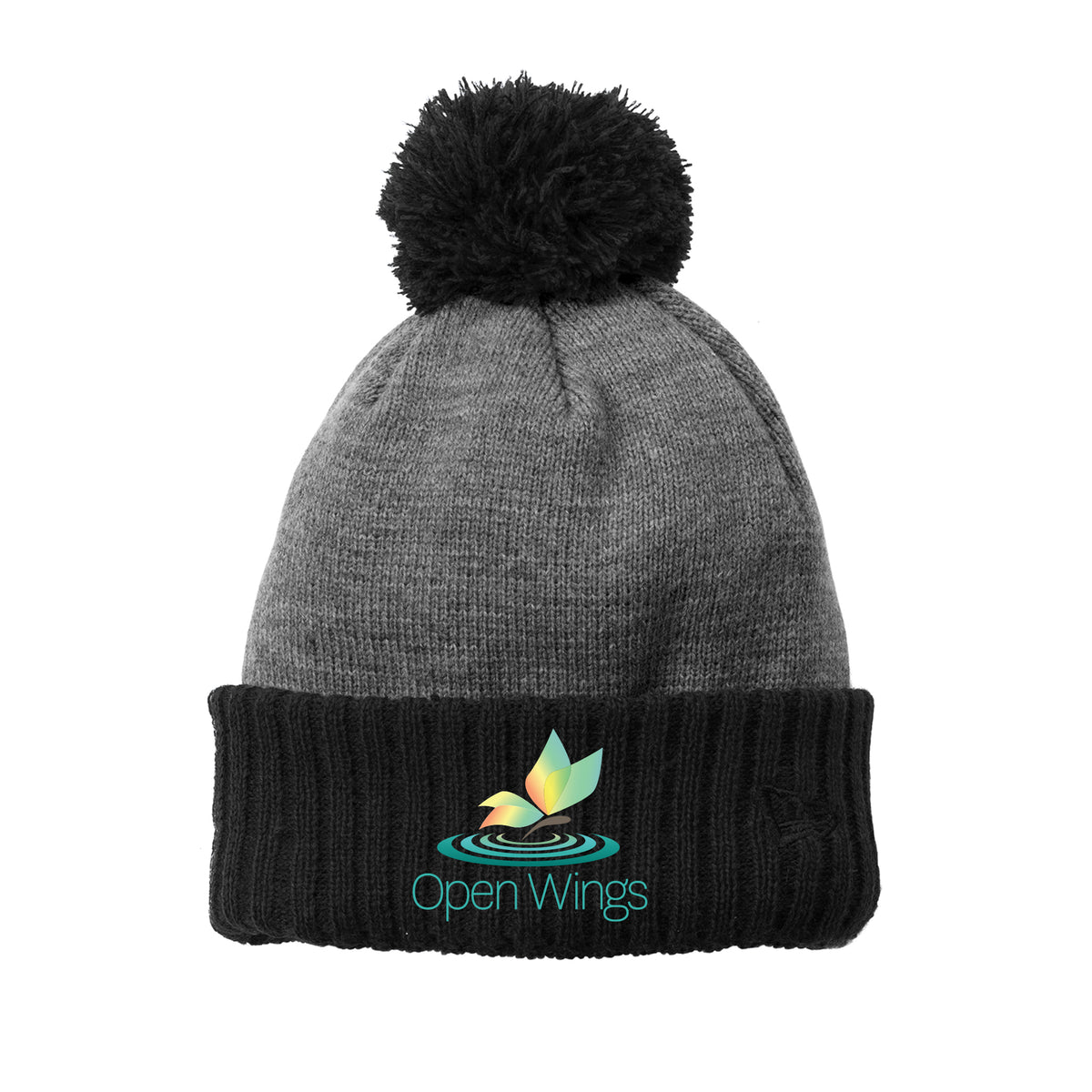 Open Wings Classic Colorblock Cuffed Beanie