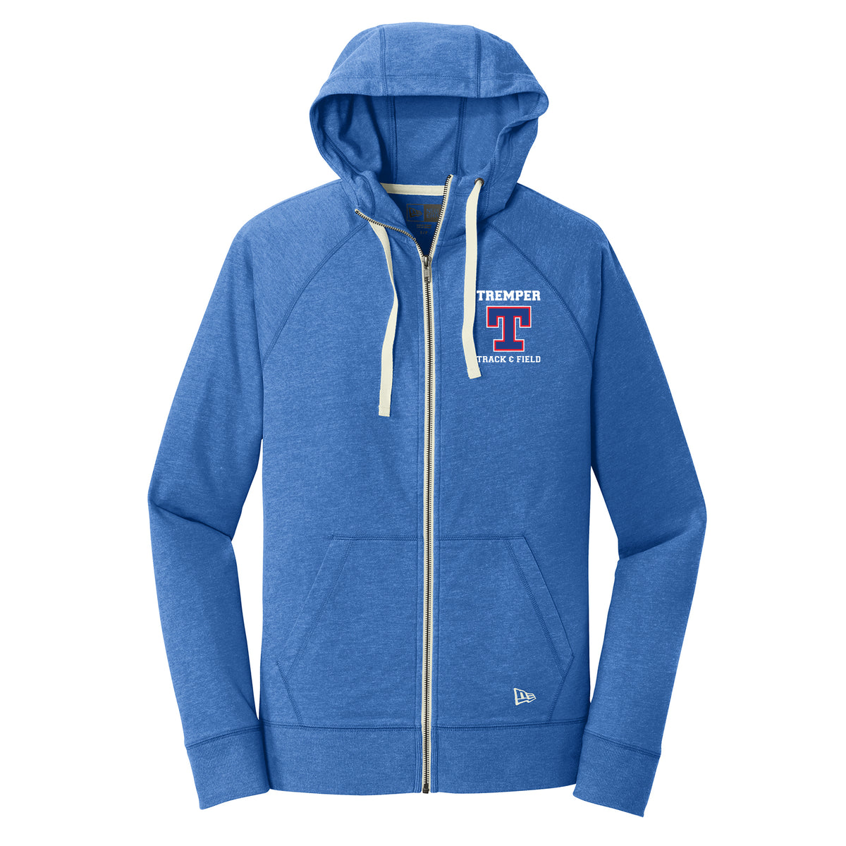 Tremper Track Adult Sueded Cotton Blend Zipper Hoodie (2 colors)