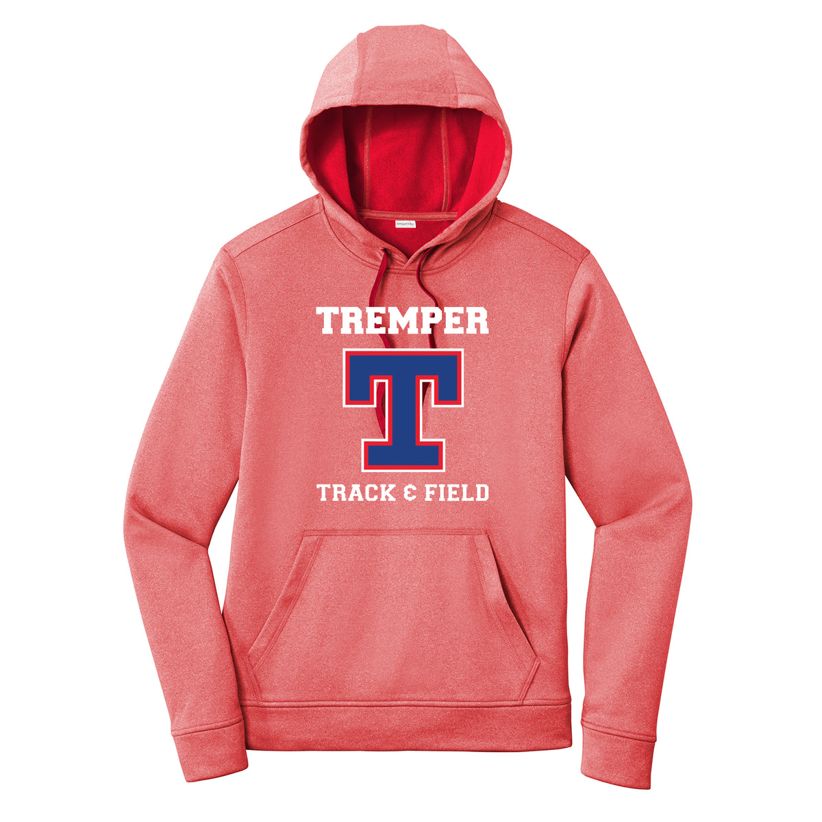 Tremper Track Adult Heathered Sport-Wick Fleece Hoodie (3 colors)