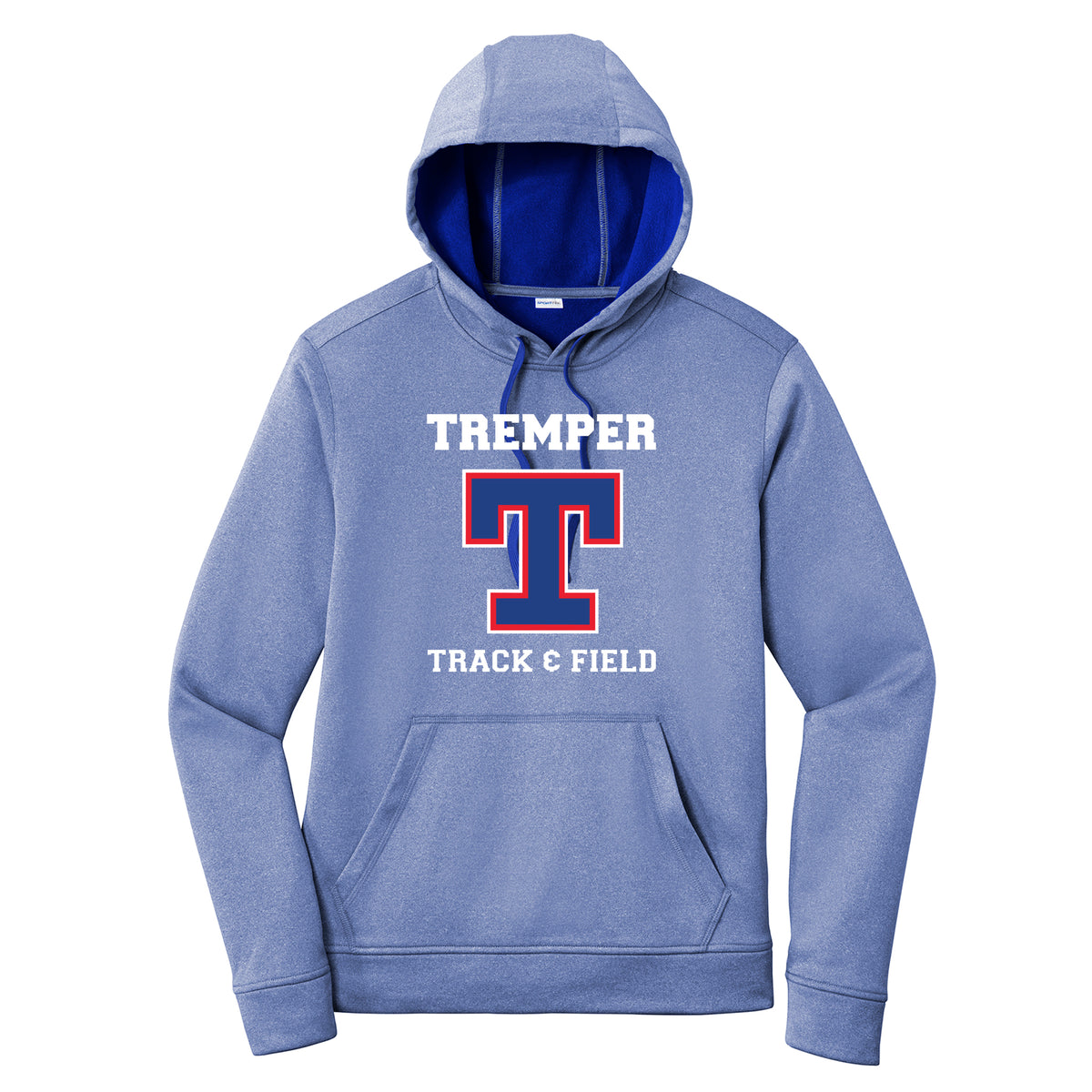 Tremper Track Adult Heathered Sport-Wick Fleece Hoodie (3 colors)