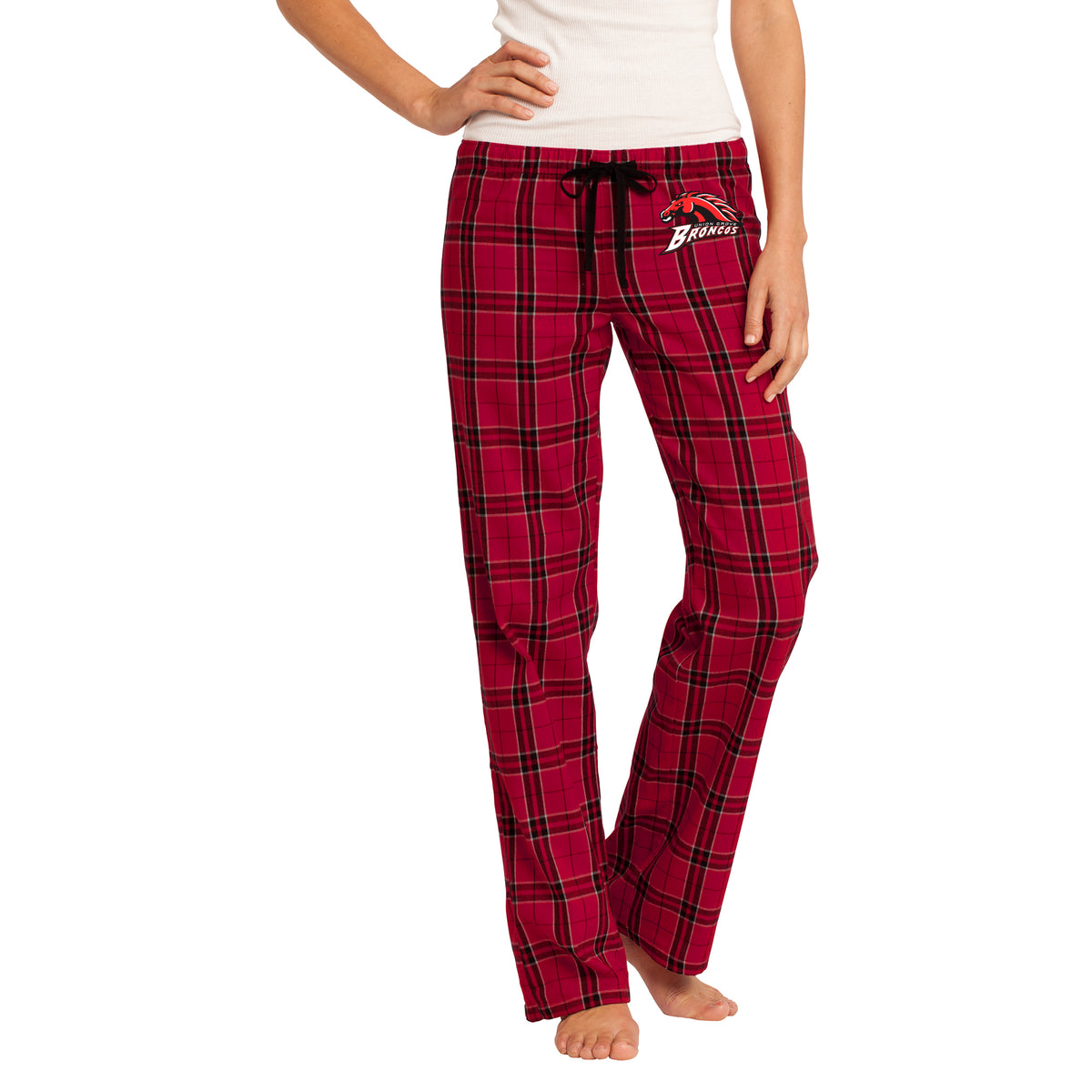 UGVB Juniors' Broncos Flannel Plaid Pant